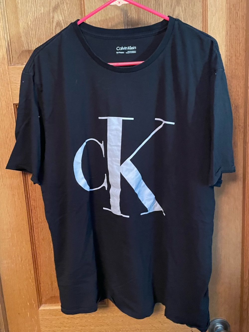 Calvin Klein Black Tee with Large CK Logo